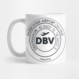 Airport code DBV Dubrovnik Mug